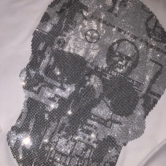 White Skull Diamond Hoodie (amazing quality) - Picture 3 of 3